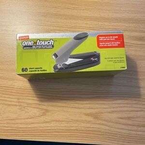 Staple One-Touch Black and Gray Stapler heavy duty